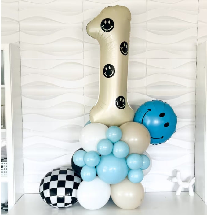 One Happy Dude Balloons - One Happy Dude Themed Decor - One Happy Dude DIY Balloon Kit - One Happy Dude Balloon Tower - One Happy Dude Party