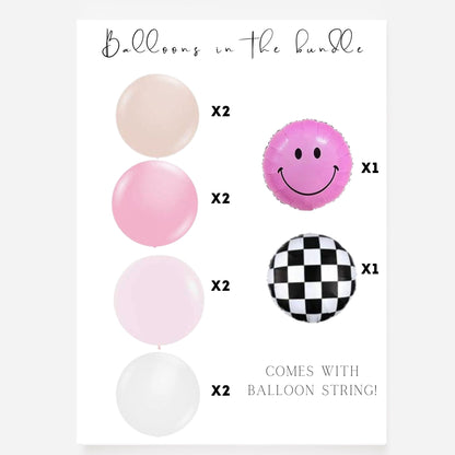 One Happy Girl Birthday Balloons - One Happy Girl Party Decor - One Happy Girl Birthday Theme - One Happy Girl - One Happy Babe -