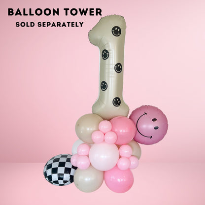 One Happy Girl Balloon Garland - One Happy Girl Balloon DIY Kit - One Happy Girl Birthday decor - One Happy Girl Birthday Balloons -