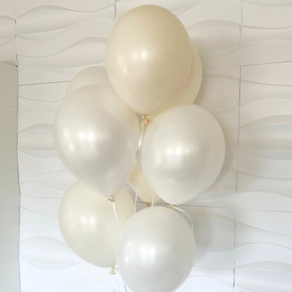 Bridal Shower Balloons - Pearl Balloons - Lace Balloons - Baby Shower Balloons - 9 Pack of Balloons - Pearls For The Girls