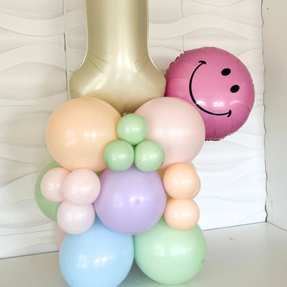 One Happy Girl Birthday - Ice Cream - Unicorn Party Decoration- Rainbow Birthday - Pastel Balloons - Pastel Rainbow - Pastel Balloons