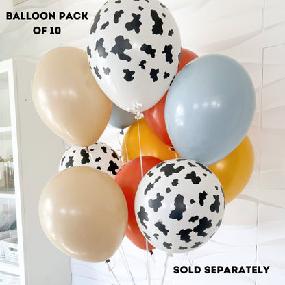 First Rodeo Balloons - Toy Story Themed Birthday - Birthday Balloon Tower - Woody Birthday Party - Cow Boy Birthday - Western