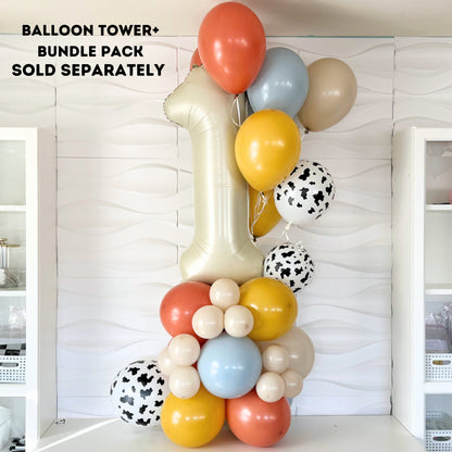 First Rodeo Balloons - Toy Story Themed Birthday - Birthday Balloon Tower - Woody Birthday Party - Cow Boy Birthday - Western