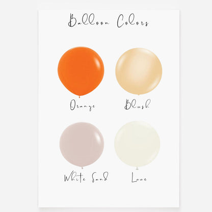Little Cutie Is on the Way Balloon Bundle, 10 Pack Orange Peach Tan Balloons with String, Citrus Baby Shower Decorations