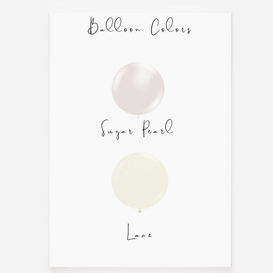 Bridal Shower Balloons - Pearl Balloons - Lace Balloons - Baby Shower Balloons - 9 Pack of Balloons - Pearls For The Girls
