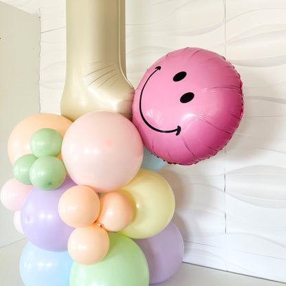 One Happy Girl Birthday - Ice Cream - Unicorn Party Decoration- Rainbow Birthday - Pastel Balloons - Pastel Rainbow - Pastel Balloons