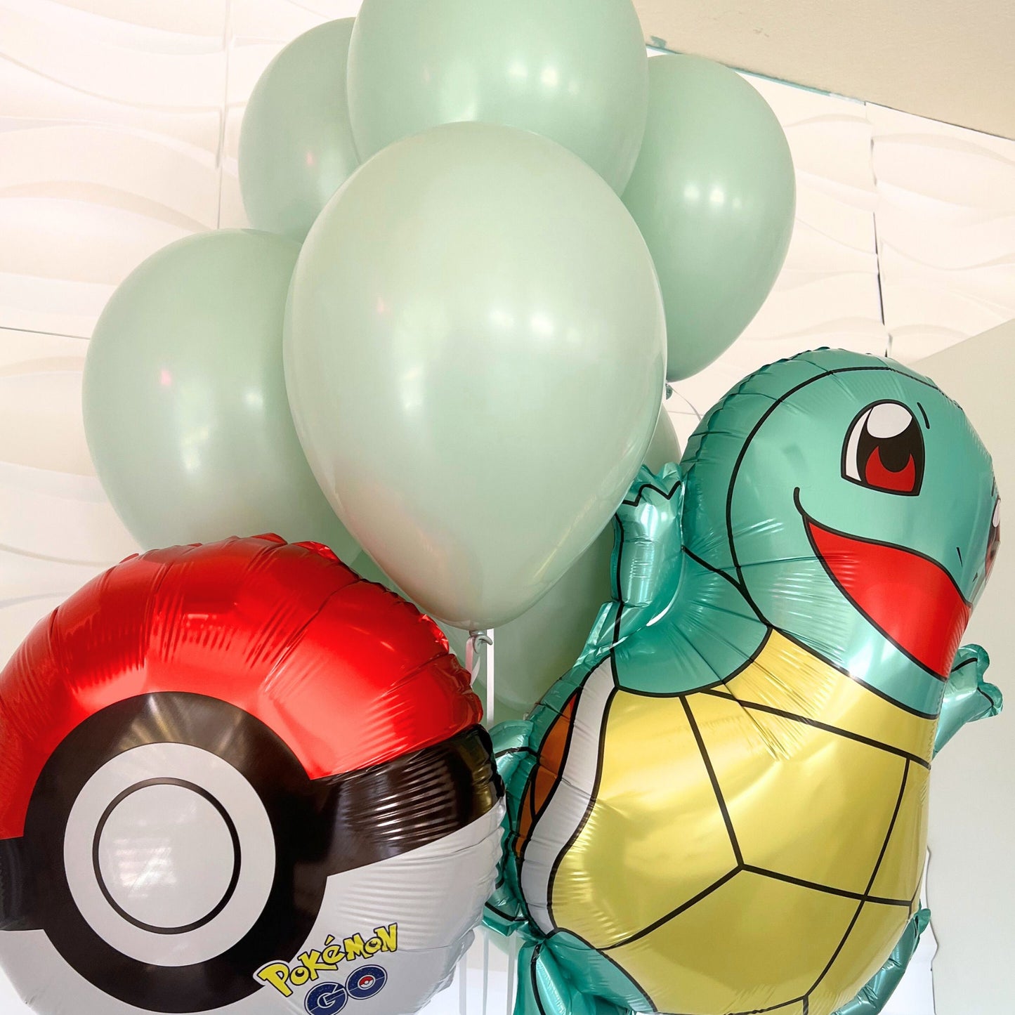 Squirtle Pokémon Balloon Pack of 10 - Balloon Pack With String - Pokémon Balloons - Pokémon Birthday - Pokémon Themed Birthday - Squirtle