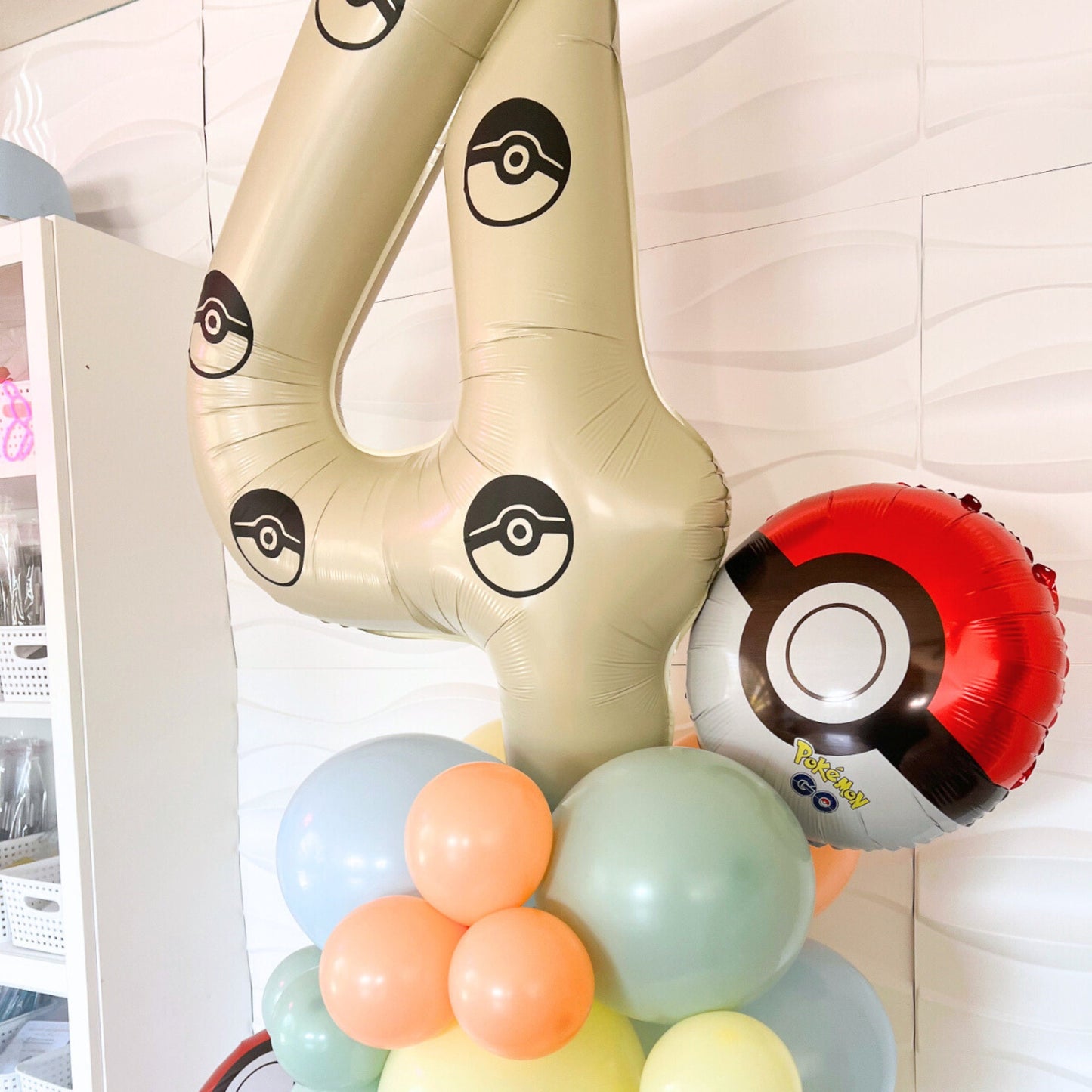 Pokémon Balloon Tower - Birthday Balloon Tower - Pokémon Theme Birthday Decor - Pokémon Balloons - Pokémon Party - Pokémon