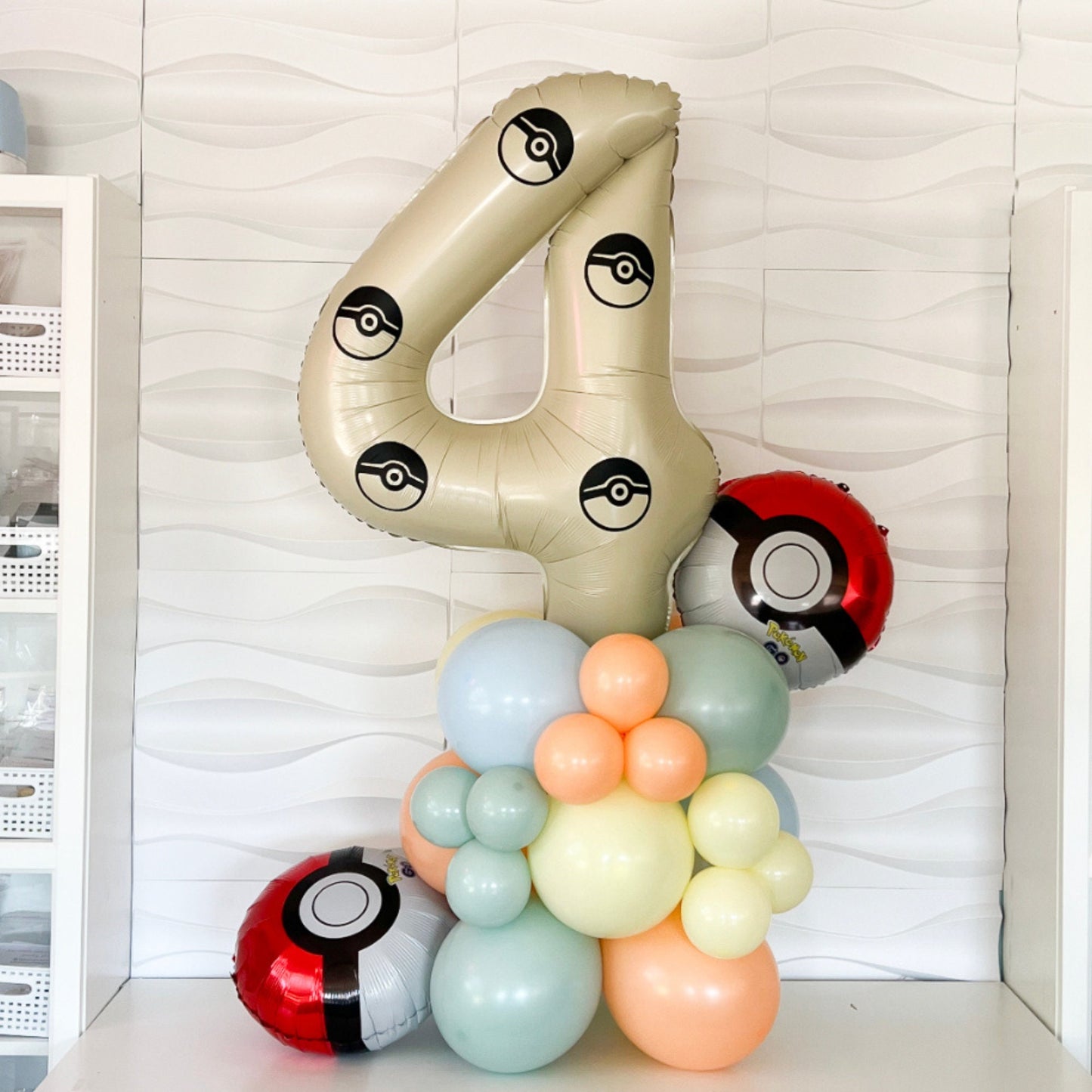 Pokémon Balloon Tower - Birthday Balloon Tower - Pokémon Theme Birthday Decor - Pokémon Balloons - Pokémon Party - Pokémon