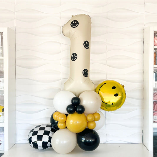 One Happy Dude DIY Balloon Tower l Number Balloon Tower l One Happy Dude Birthday l One Happy Dude