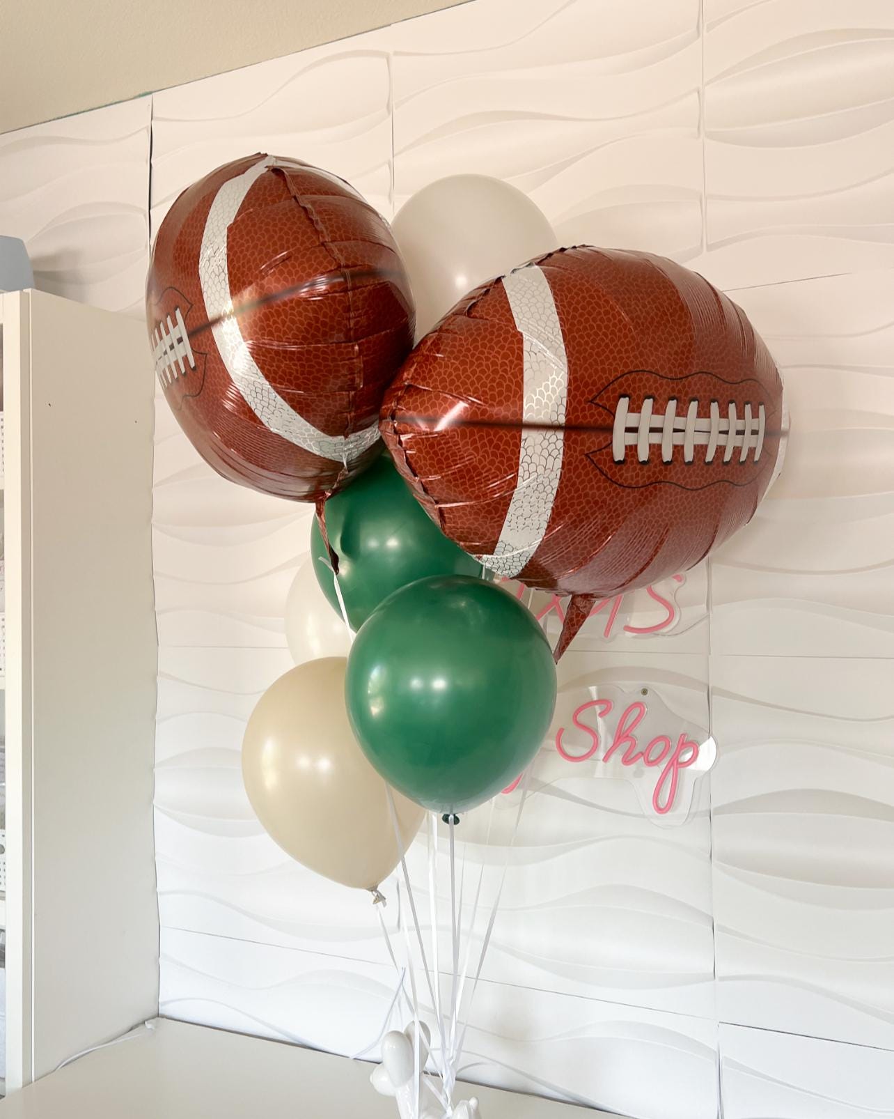 First Down 10 Pack Of Balloons -In my football era - Football 1st Birthday Balloon column -First Down Birthday -Touchdown Party -First Down