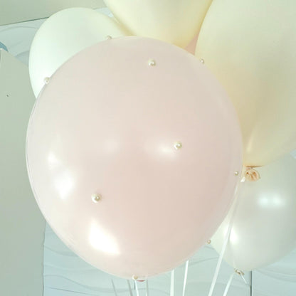 Pearl 10 Pack Of Balloons - Pearl Balloons - Pearls and Prosecco -Petals and Pearls - Pearl Bridal Shower - Diamond Balloons - Pearl Theme
