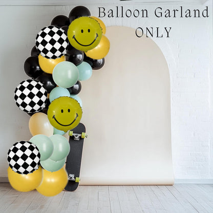 Skateboard Birthday DIY Balloon Kit - Balloon Garland Kit - Skating through One Birthday - Skateboarding Birthday - One happy dude