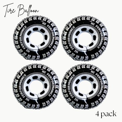 Tire Balloon Pack - Two Fast - Fast One - 1st Lap - Race Car Balloons - Two Fast Balloons - Tire Balloons - 1st Lap Balloons - Two Pack