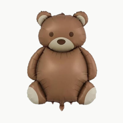 Teddy Bear Helium Balloon - Teddy Bear Party - Bear Theme Party - Teddy Bear Party Decor - Camping Birthday Party - Beary First