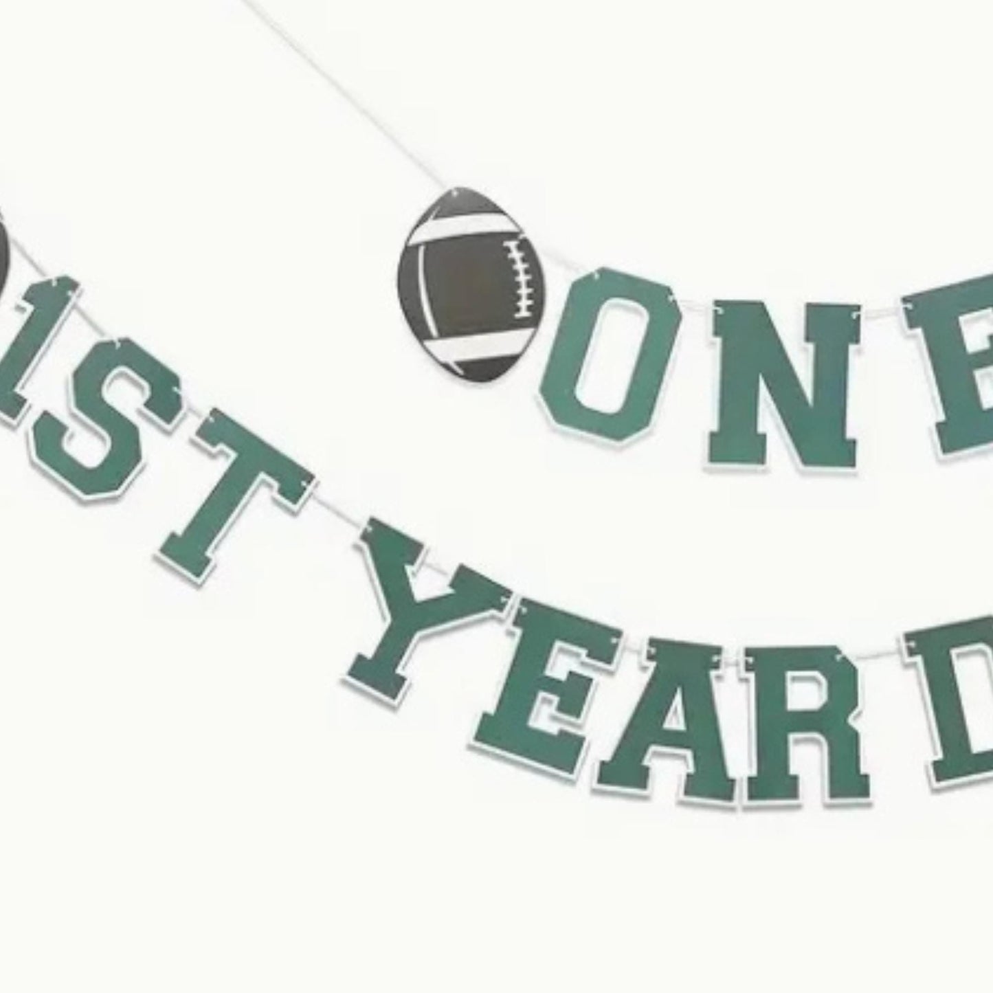 1st Year Down Banner - Football Birthday Banner -1st Year Down - 1st Year Down Birthday - Football Party Decor - Football Birthday Banner