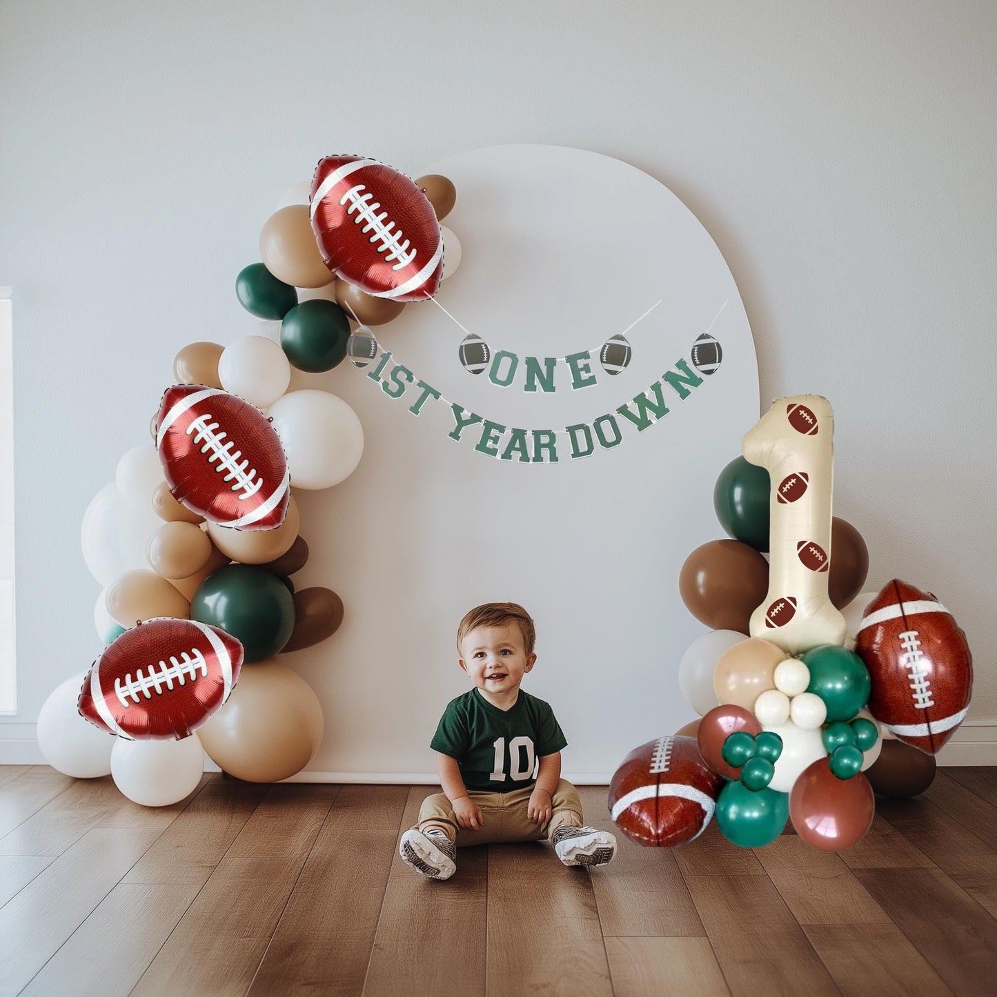 1st Year Down Banner - Football Birthday Banner -1st Year Down - 1st Year Down Birthday - Football Party Decor - Football Birthday Banner